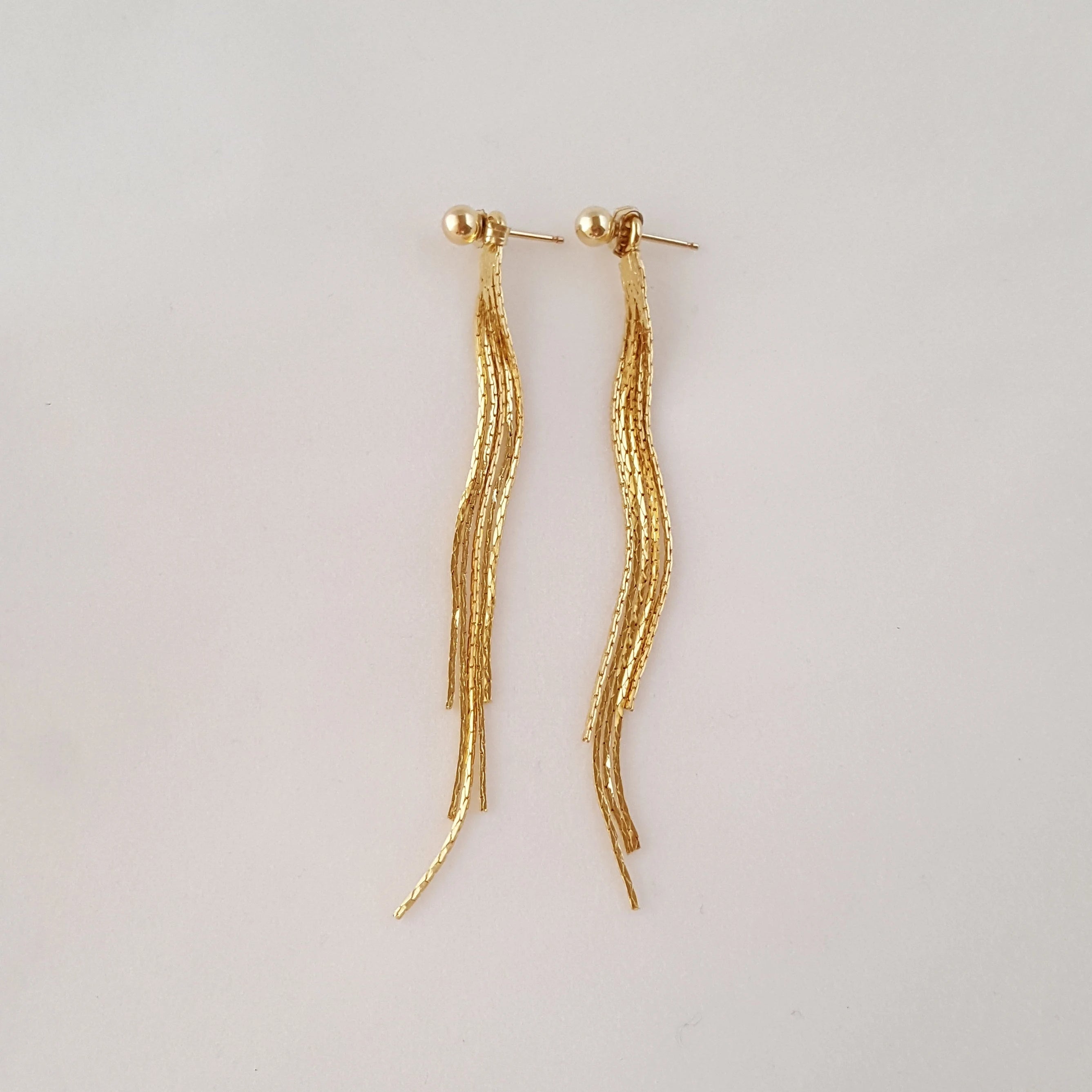 Tassel Ear Jacket Earrings