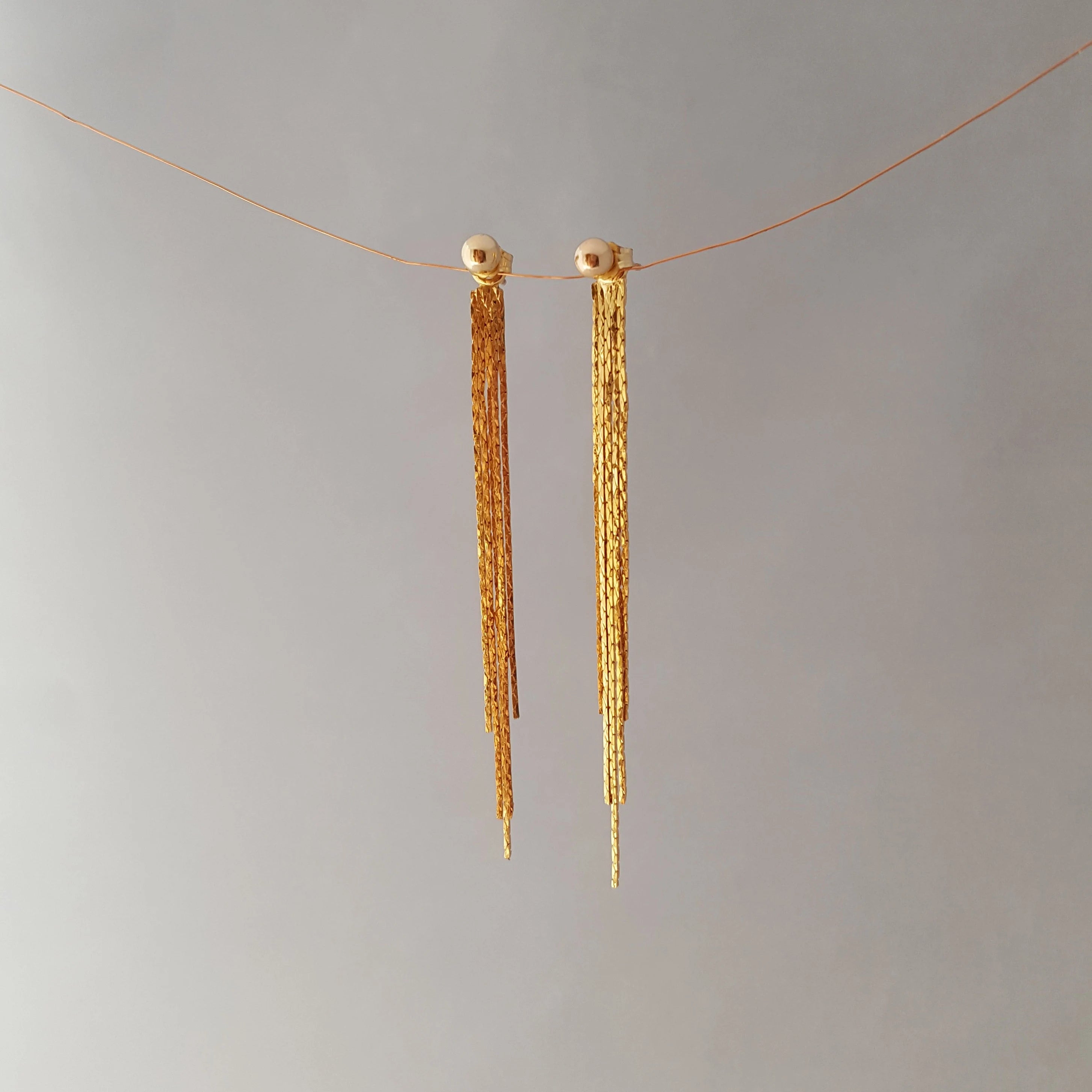 Tassel Ear Jacket Earrings