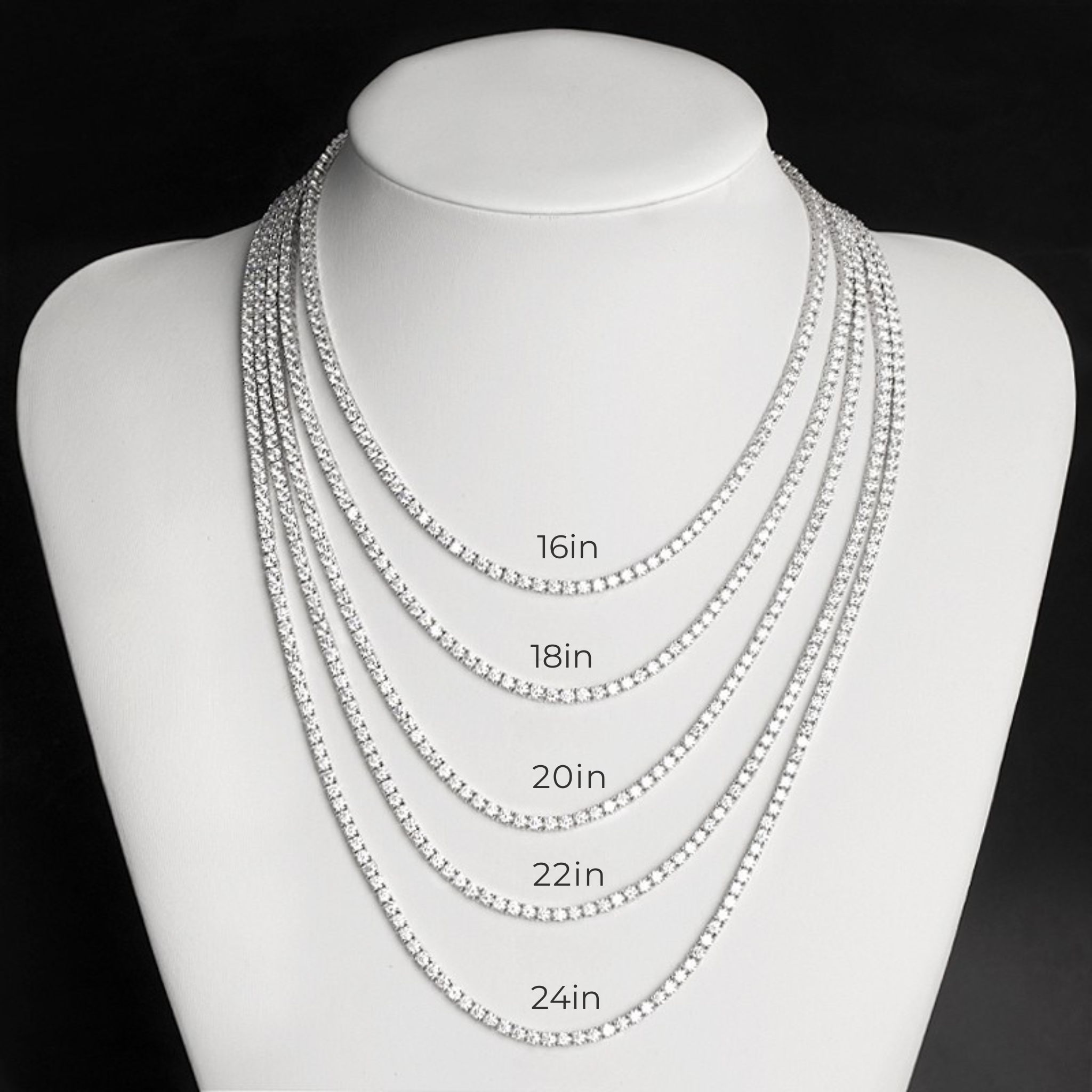 Moissanite Tennis Necklace