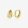 Anchor Huggie Hoop Earrings