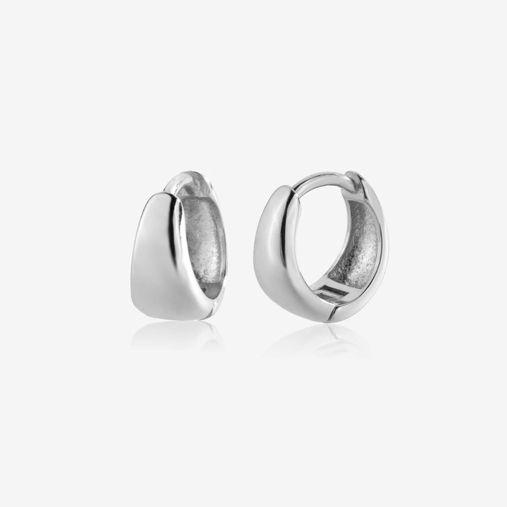 Anchor Huggie Hoop Earrings