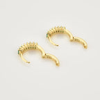 Clarity Crystal Huggie Hoop Earrings