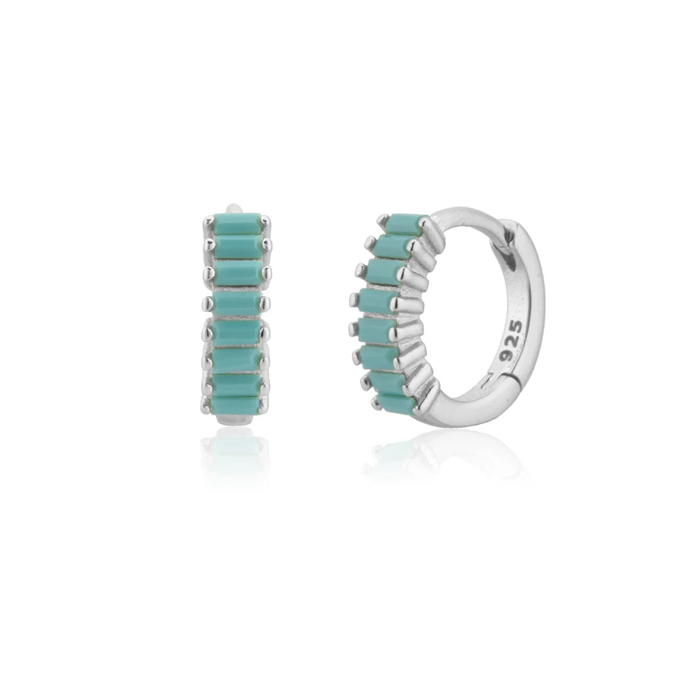 Clarity Crystal Huggie Hoop Earrings