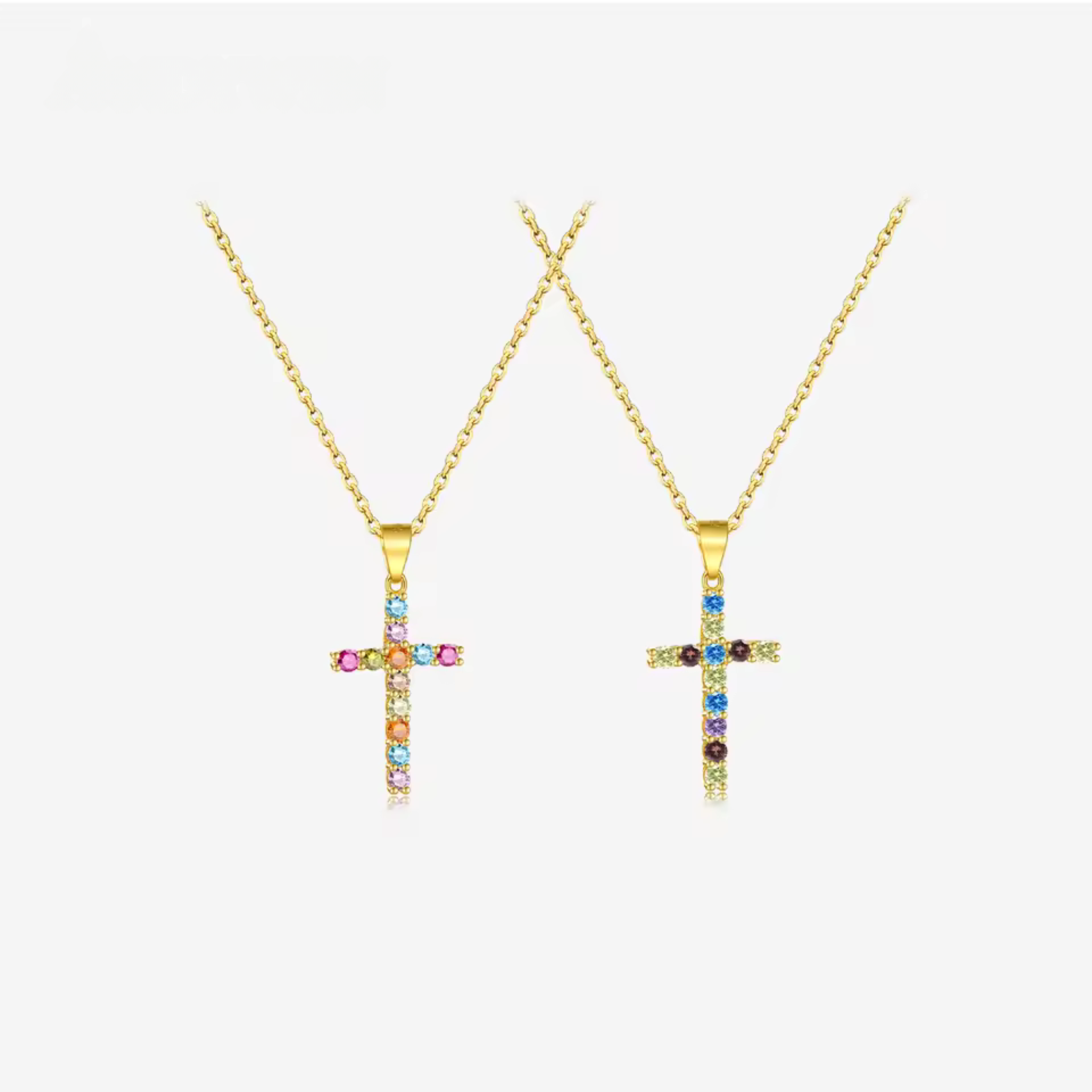 Midi Cross Pendant Necklace