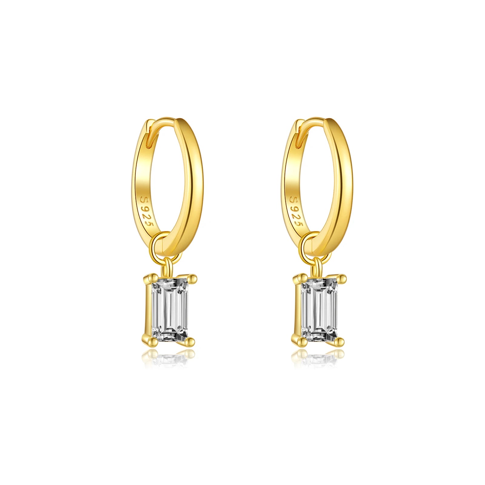 Eternal Crystal Huggie Hoop Earrings
