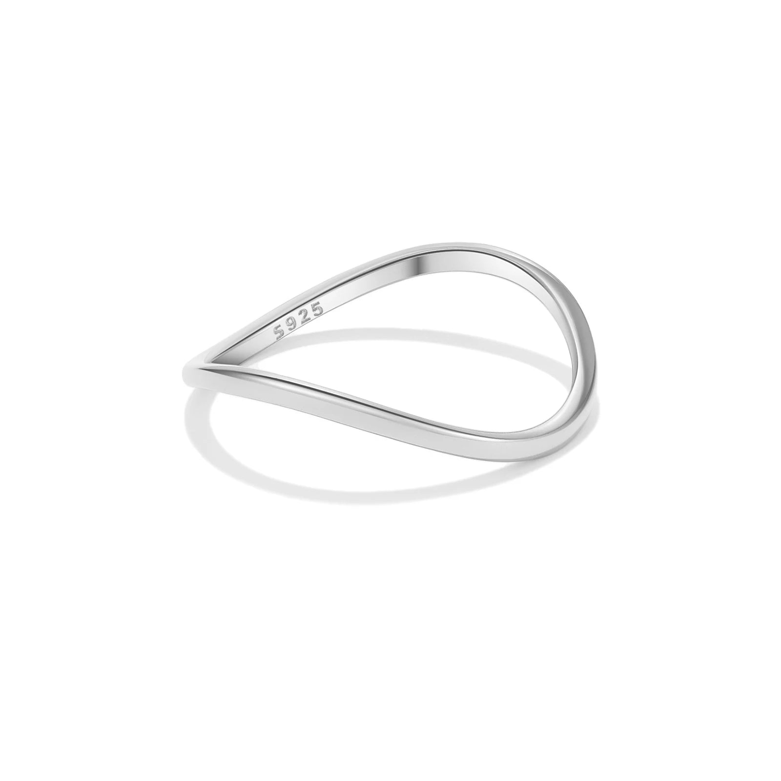 Slim Wave Dome Ring