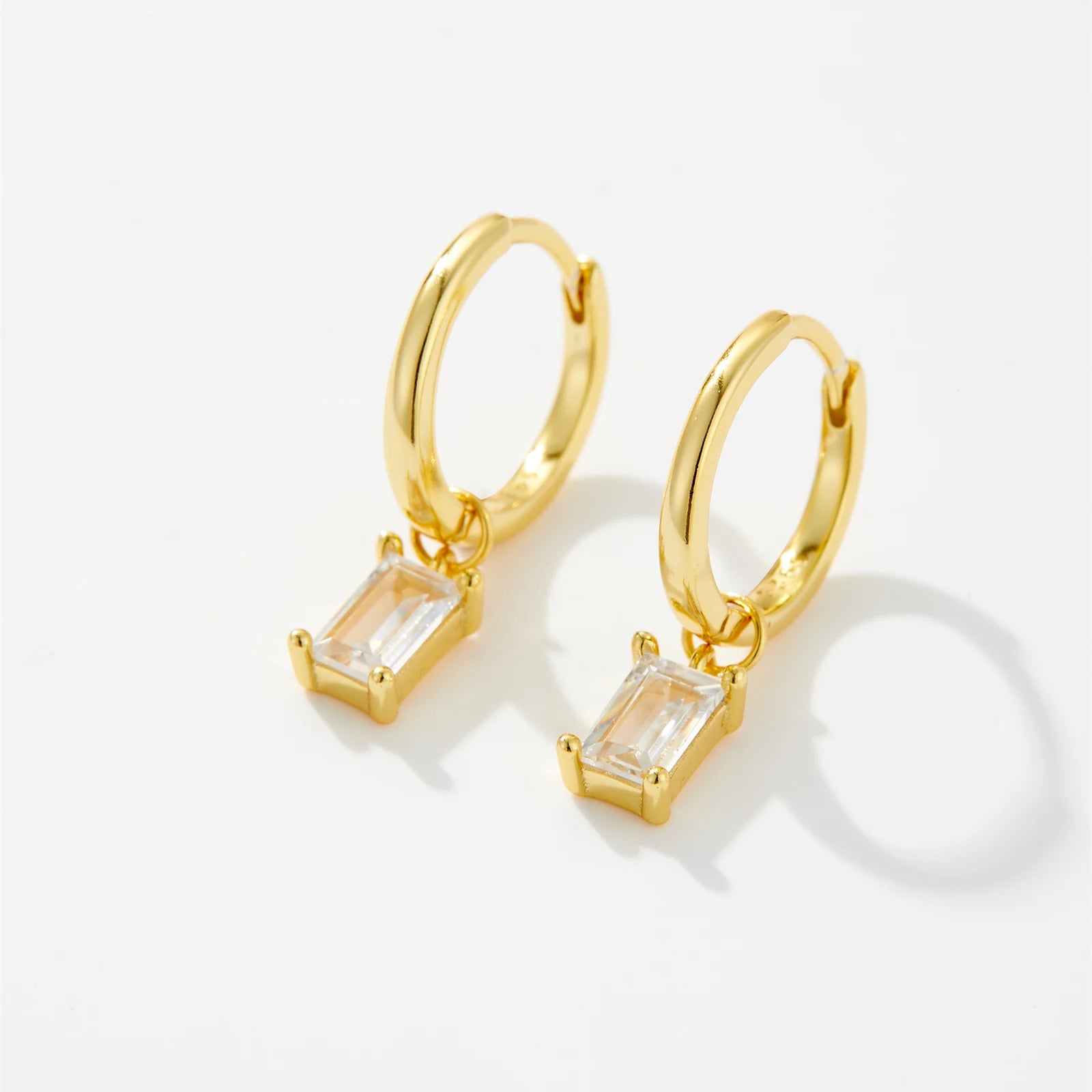 Eternal Crystal Huggie Hoop Earrings