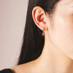 Eternal Crystal Huggie Hoop Earrings