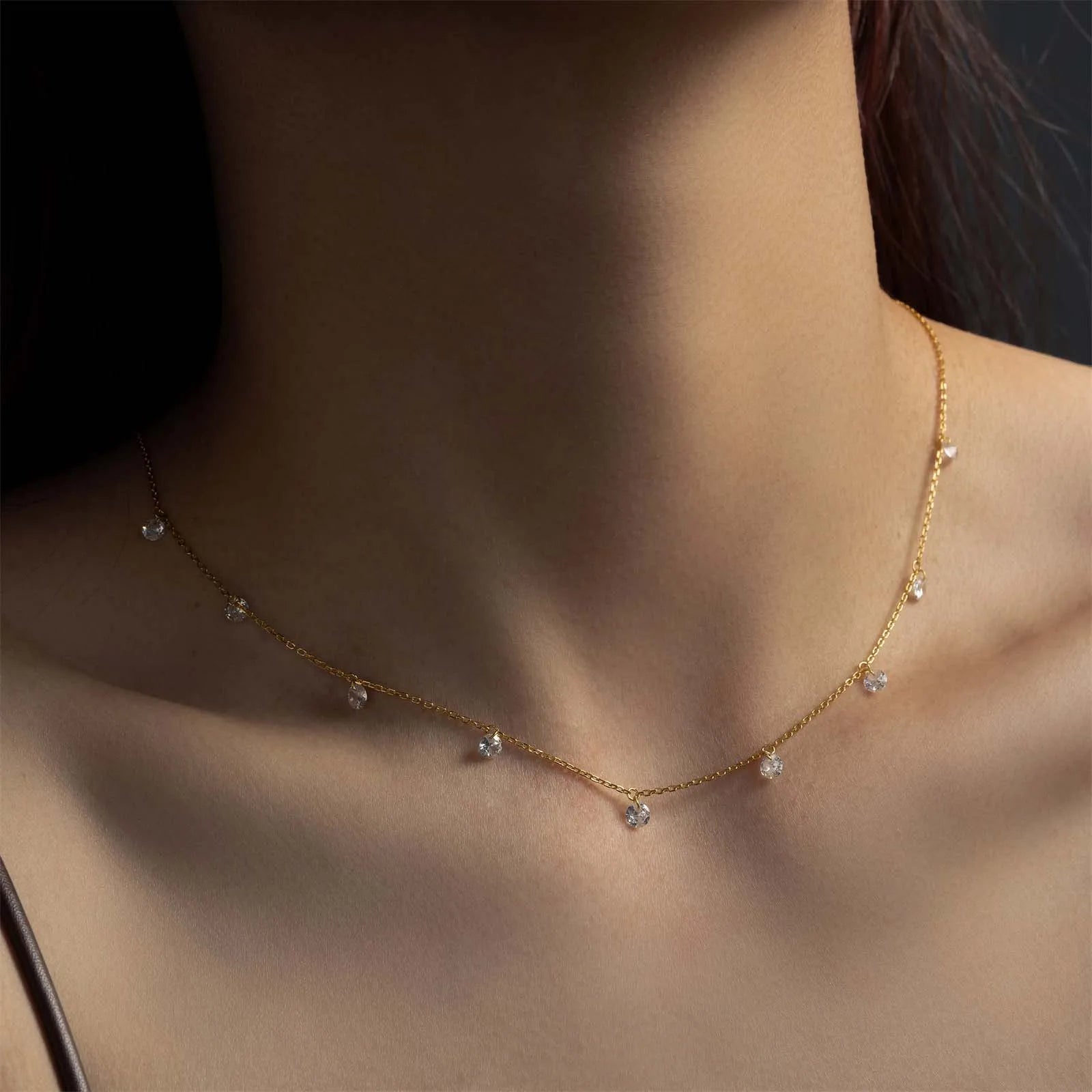 Floating Shiny Dots Necklace