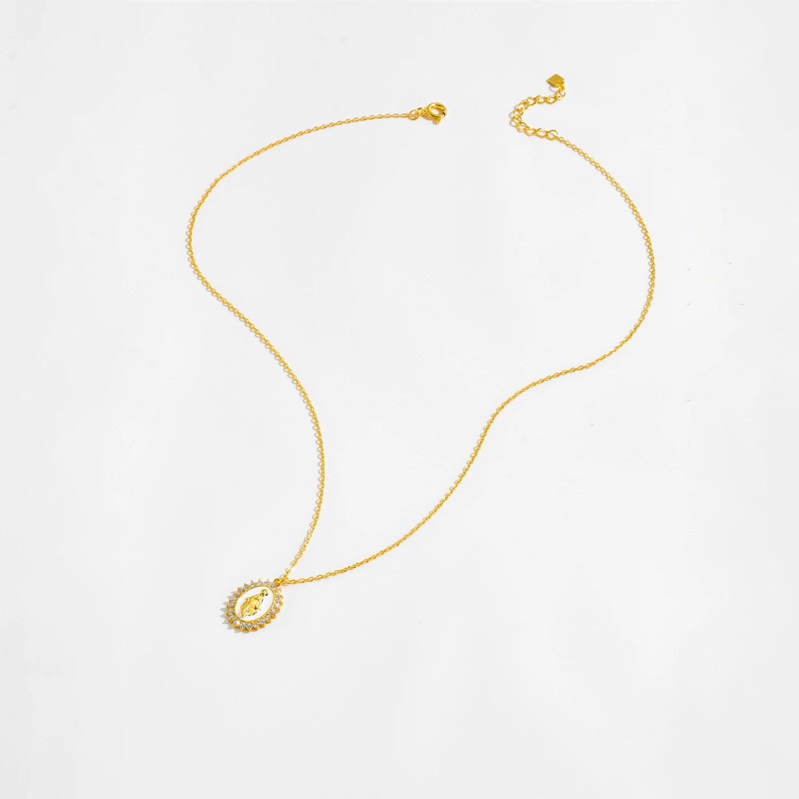 Virgin Mary Pendant Necklace