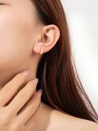 Clarity Crystal Huggie Hoop Earrings