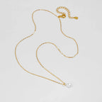 Floating Shiny Waterdrop Pendant Necklace