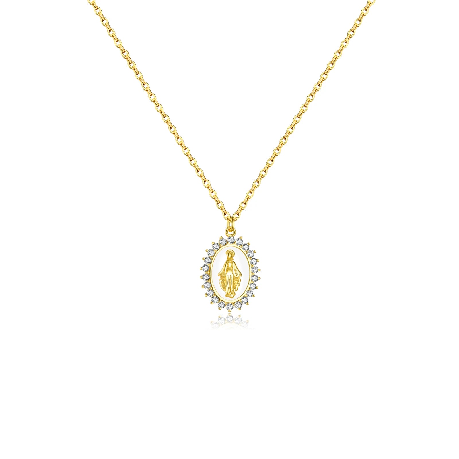 Virgin Mary Pendant Necklace