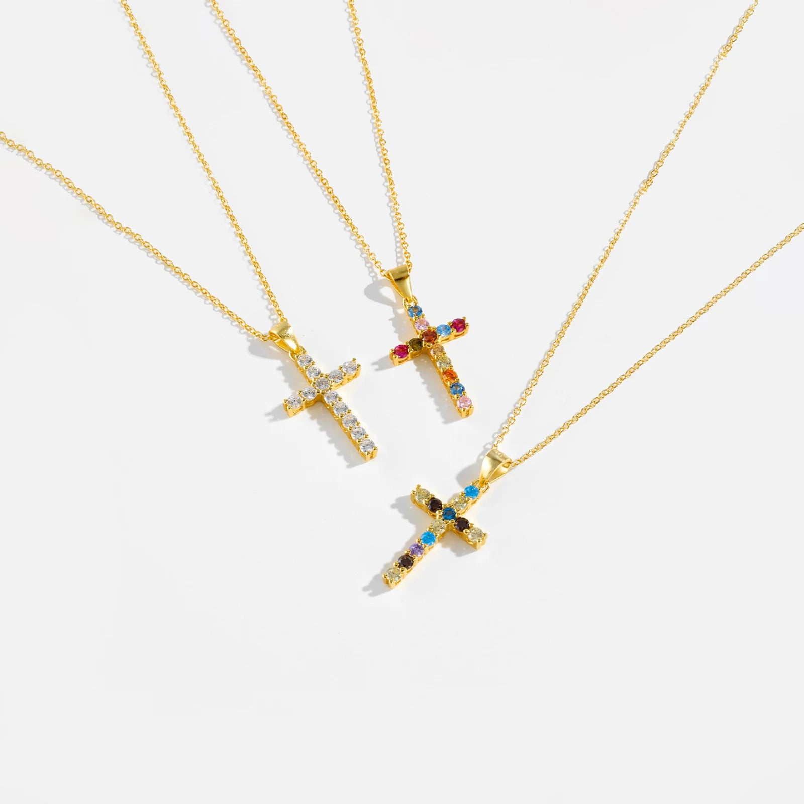 Midi Cross Pendant Necklace