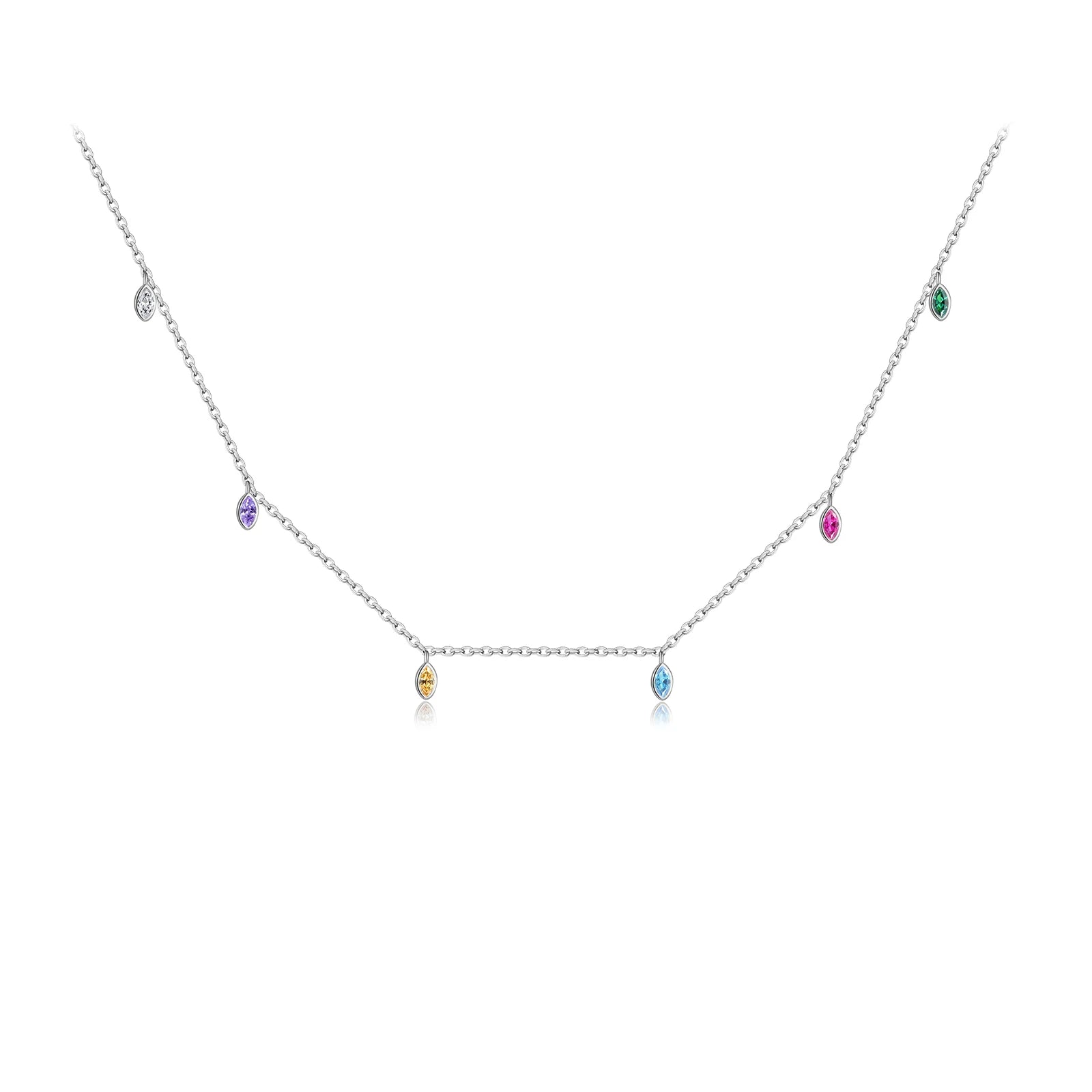 Oval Rain Station Necklace