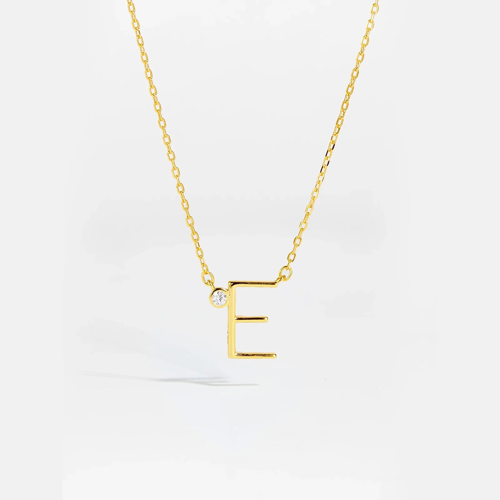 Initial Letter And Shiny Dot Necklace