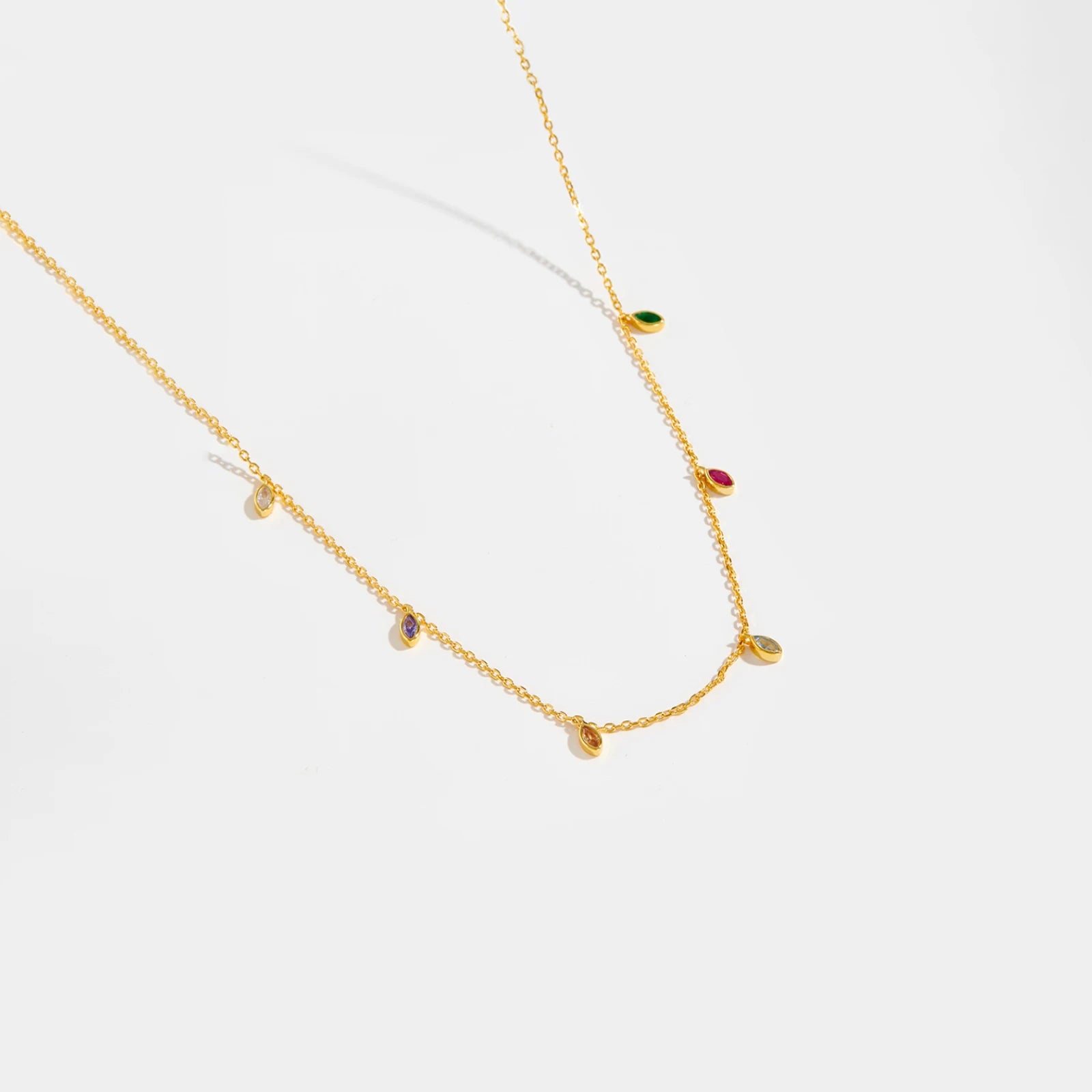 Oval Rain Station Necklace