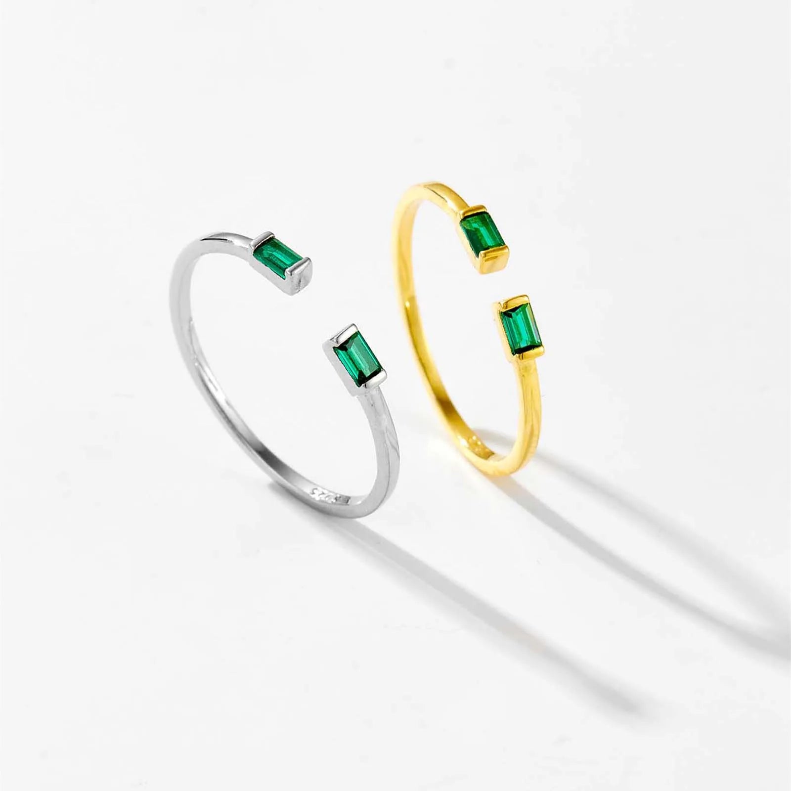 Grace Green Dots Adjustable Stacking Ring