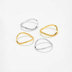 Slim Wave Dome Ring