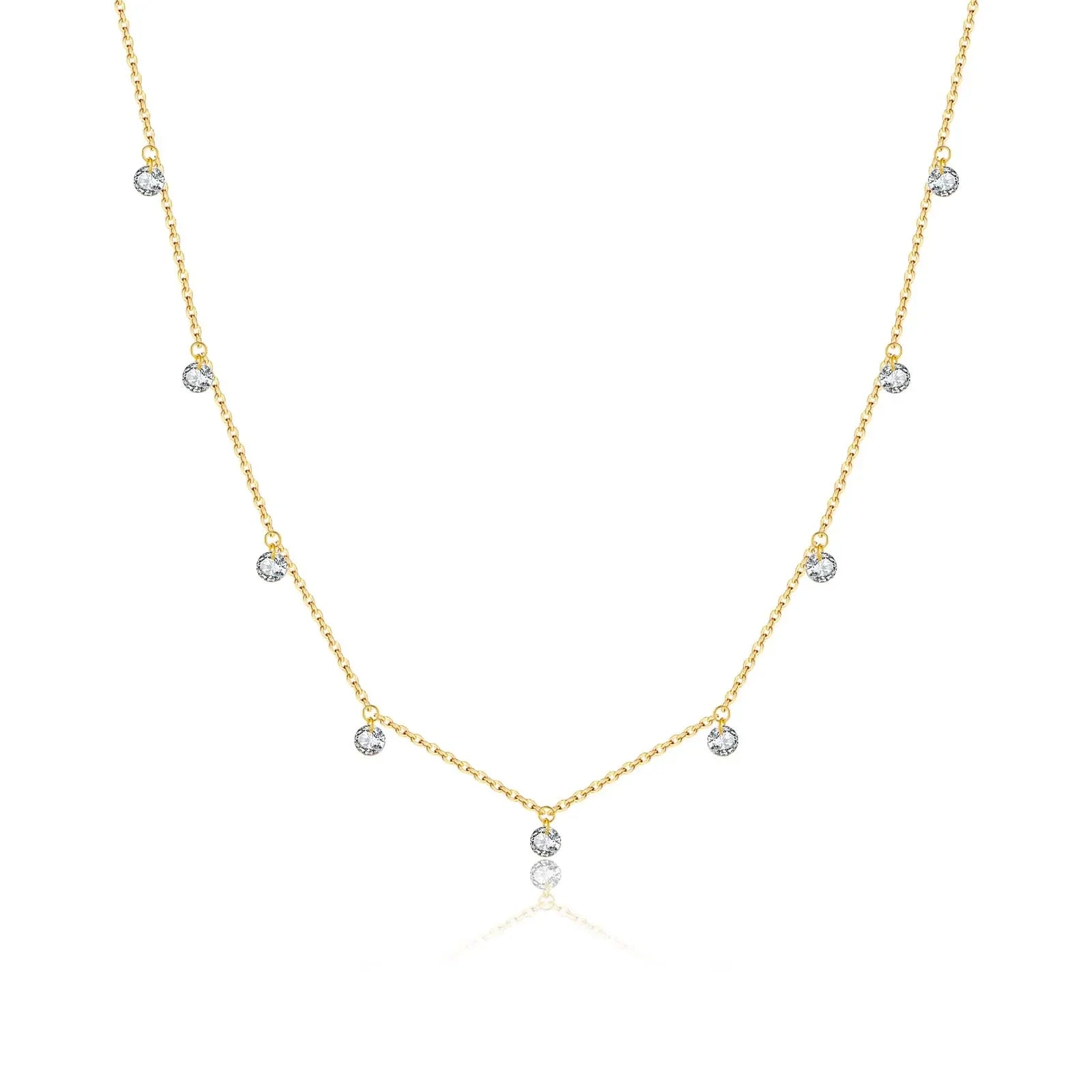 Floating Shiny Dots Necklace