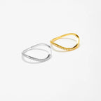 Slim Wave Dome Ring