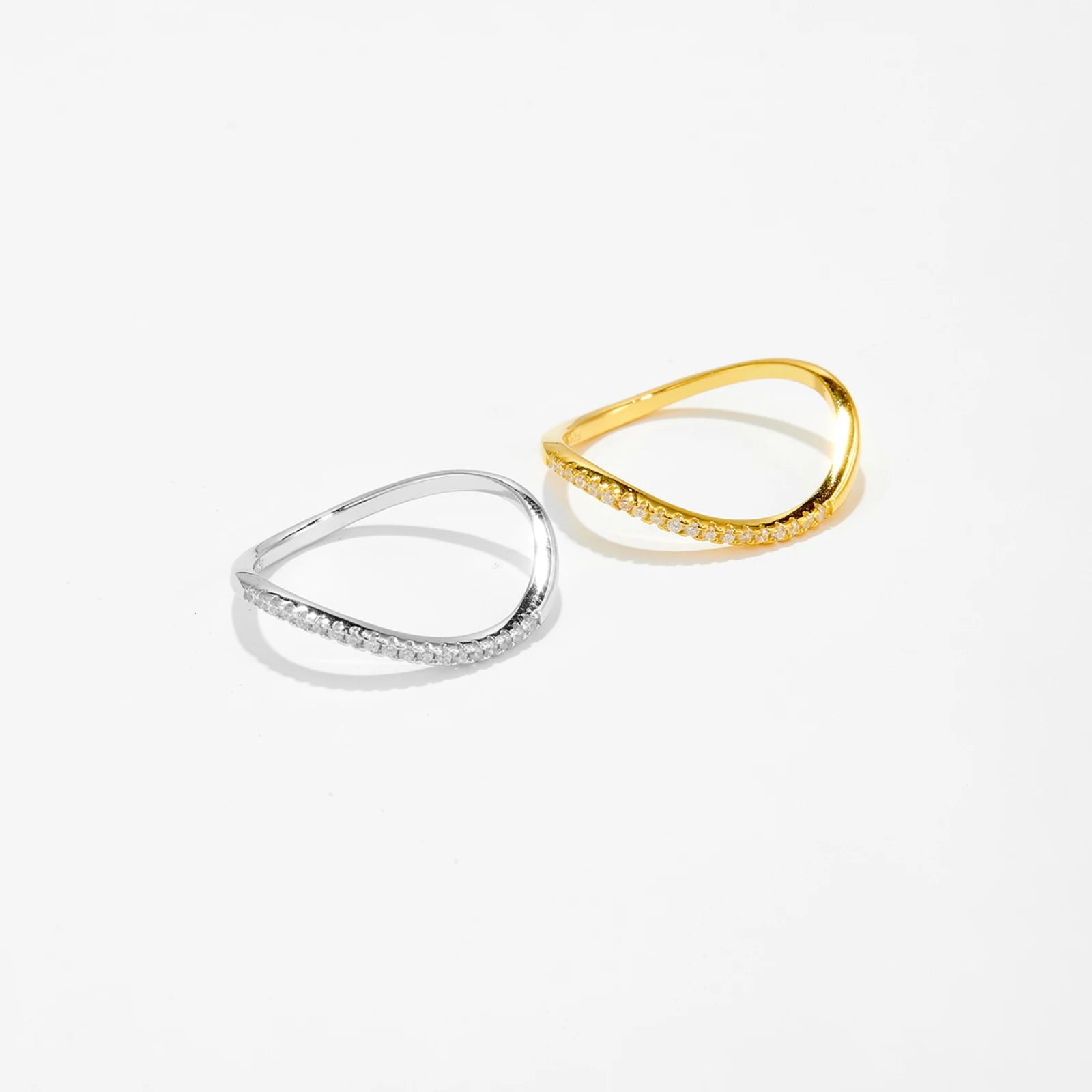 Slim Wave Dome Ring