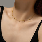 Oval Rain Station Necklace