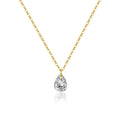 Floating Shiny Waterdrop Pendant Necklace