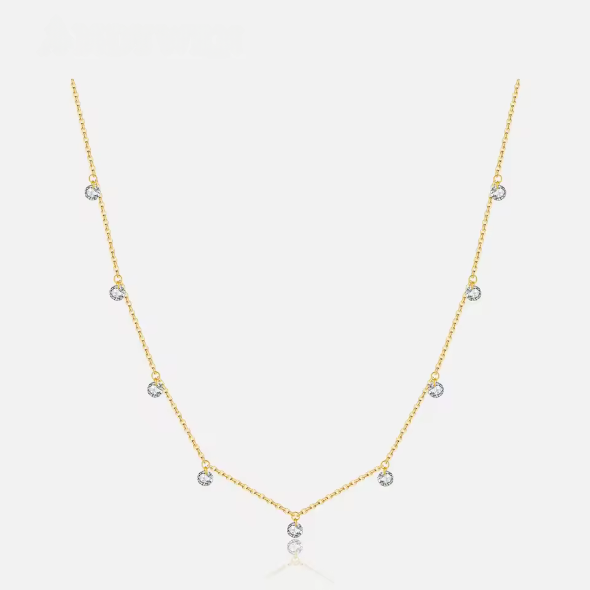 Floating Shiny Dots Necklace